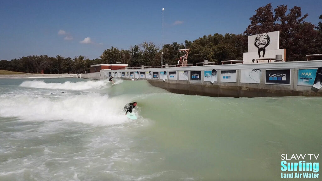 waco surf aerial photos of guests surfing the wave pool