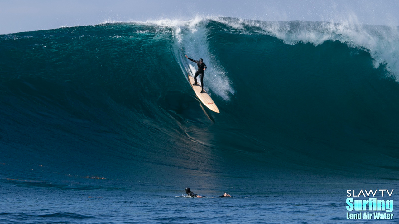 gary linden surfing big waves at todos santos in baja mexico