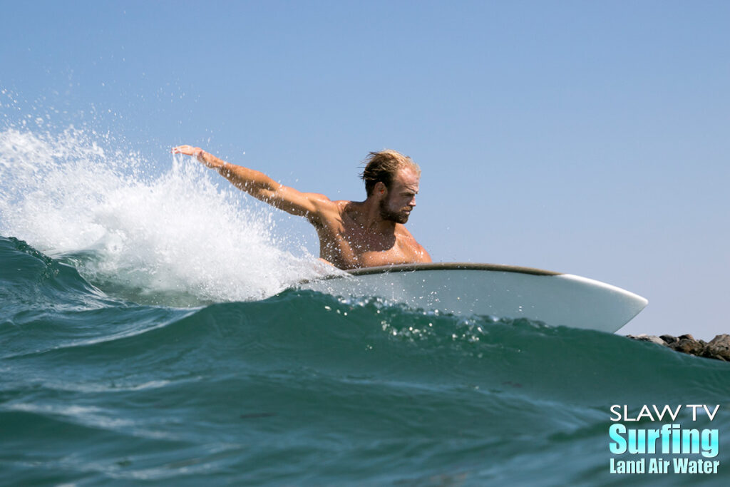 trevor pike surfing sand bar waves in san diego