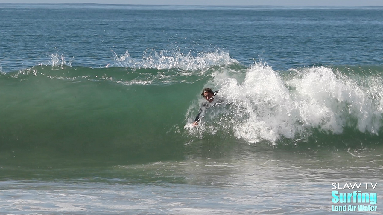 bodysurfing at the 2018 urt whomp contest in coronado