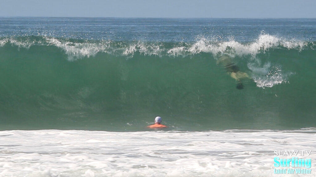 bodysurfing at the 2018 urt whomp contest in coronado