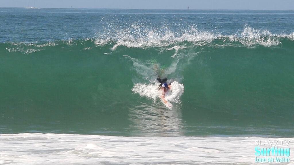 bodysurfing at the 2018 urt whomp contest in coronado