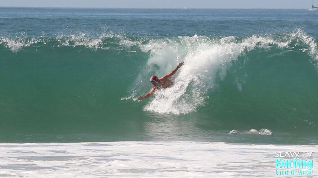 bodysurfing at the 2018 urt whomp contest in coronado