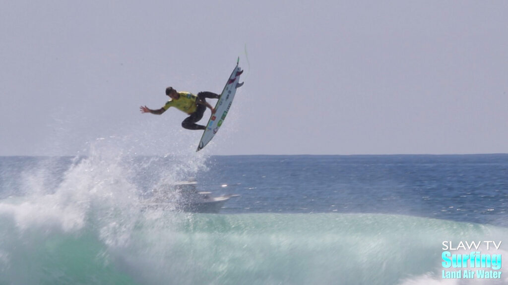 gabriel medina surfing big airs at 2021 wsl rip curl finals at lowers trestles