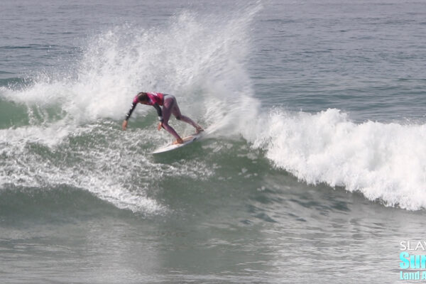 sally fitzgibbons surfing highlights and best waves at 2021 wsl rip curl finals in lowers trestles