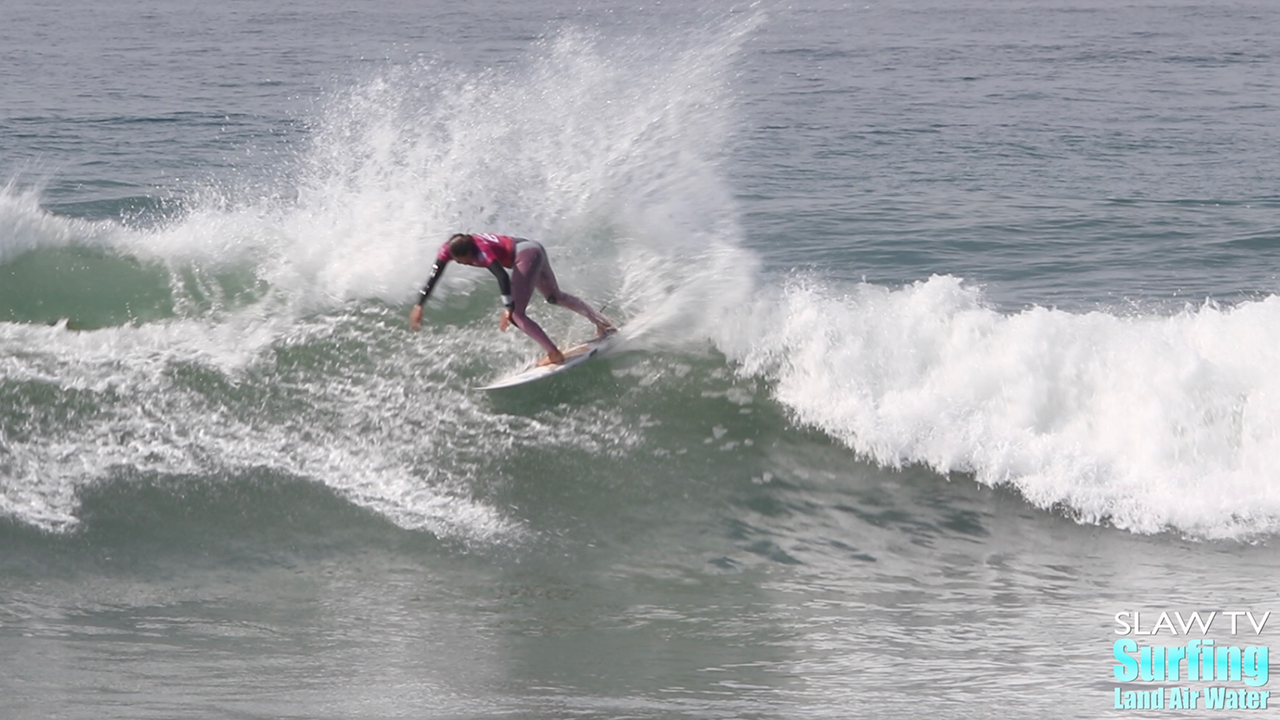 sally fitzgibbons surfing highlights and best waves at 2021 wsl rip curl finals in lowers trestles