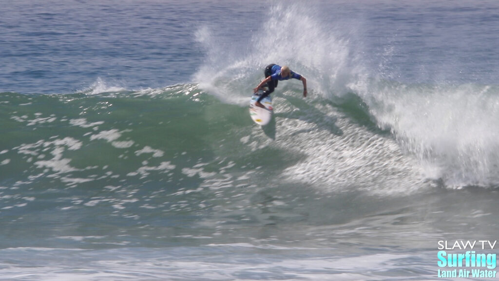 tatiana weston-webb surfing best waves at 2021 wsl rip curl at lowers trestles