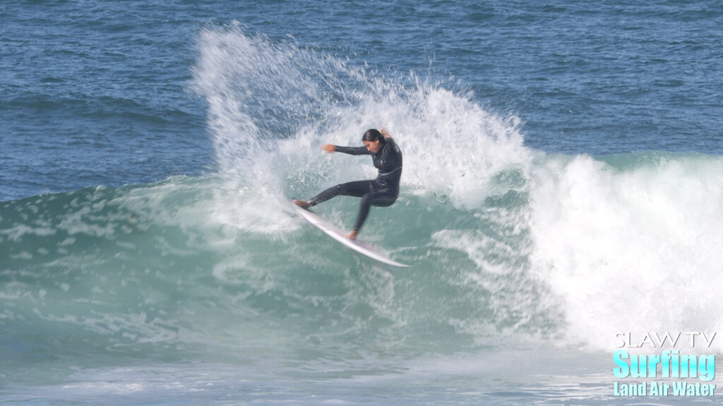 female surfers photos and videos surfing lowers trestles