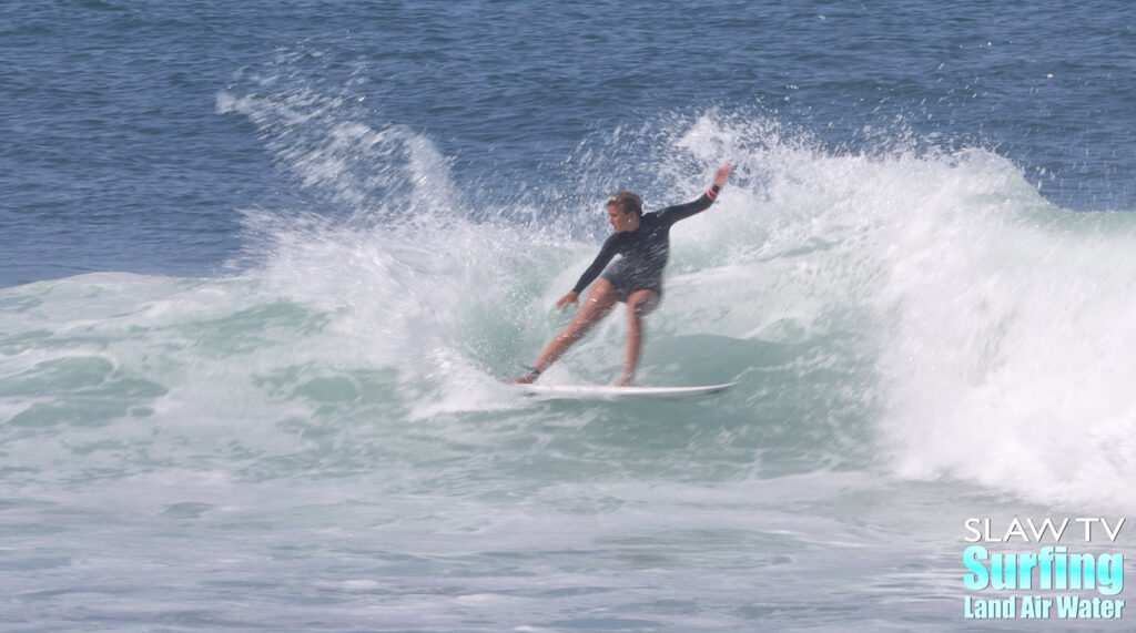 female surfers photos and videos surfing lowers trestles