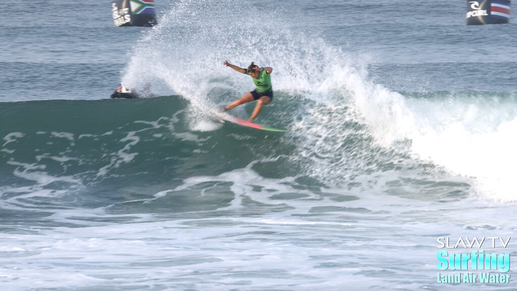 brisa hennessy surfing lowers trestles at wsl rip curl pro womens finals