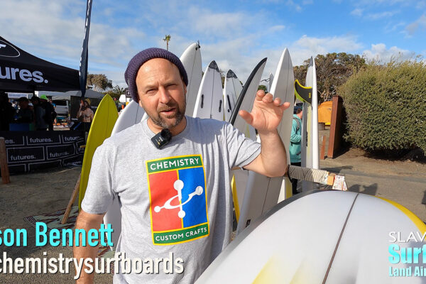 jason bennett of chemistry surfboards reviewing the zen 4.1 surfboard model