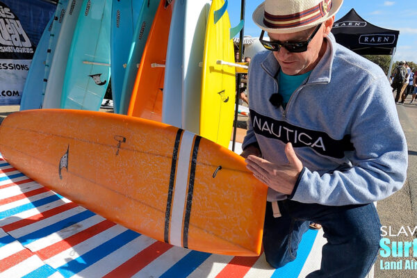 chris ruddy surfboards at camp shred in san diego