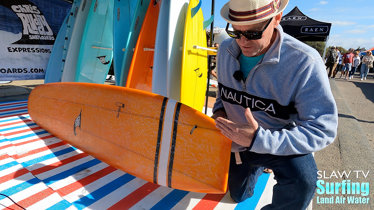 chris ruddy surfboards at camp shred in san diego