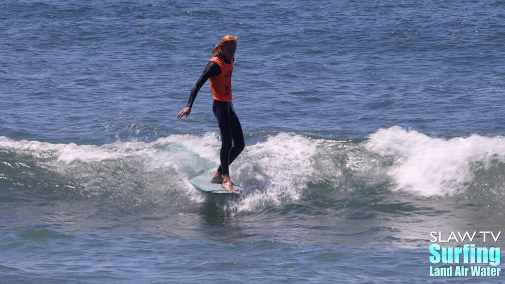 cayden bainqualls surfing highlights from jen smith aloha longboarding contest at tourmaline beach