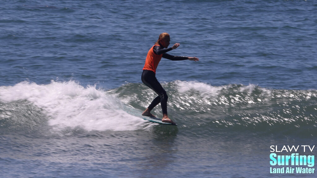 cayden bainqualls surfing highlights from jen smith aloha longboarding contest at tourmaline beach