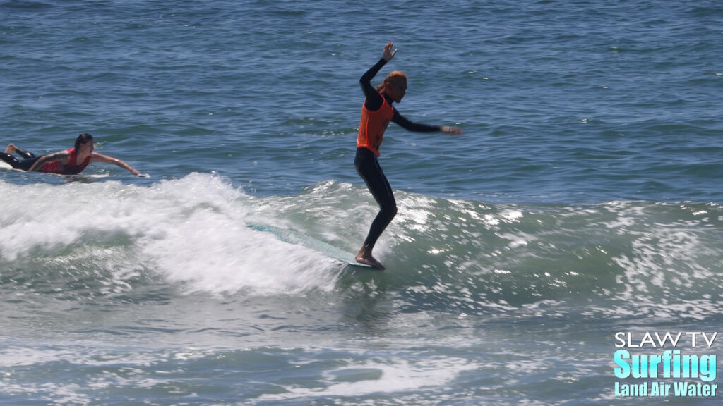 cayden bainqualls surfing highlights from jen smith aloha longboarding contest at tourmaline beach