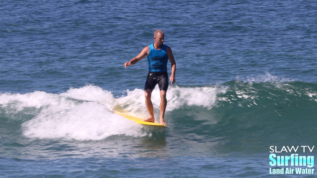 dane perlee surfing at the jen smith aloha longboarding contest at tourmaline beach