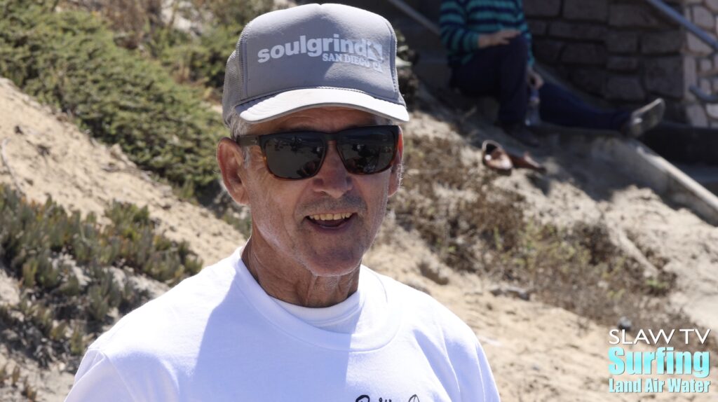 pablo smith at the jen smith aloha longboarding contest at tourmaline in pacific beach