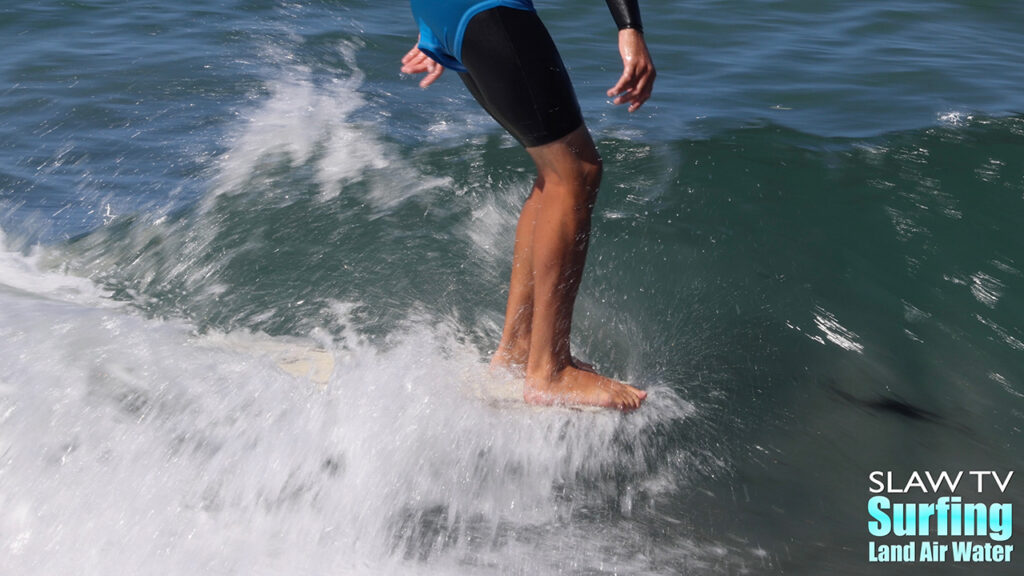 richie cravey surfing in jen smith aloha longboarding surf contest at tourmaline beach in san diego