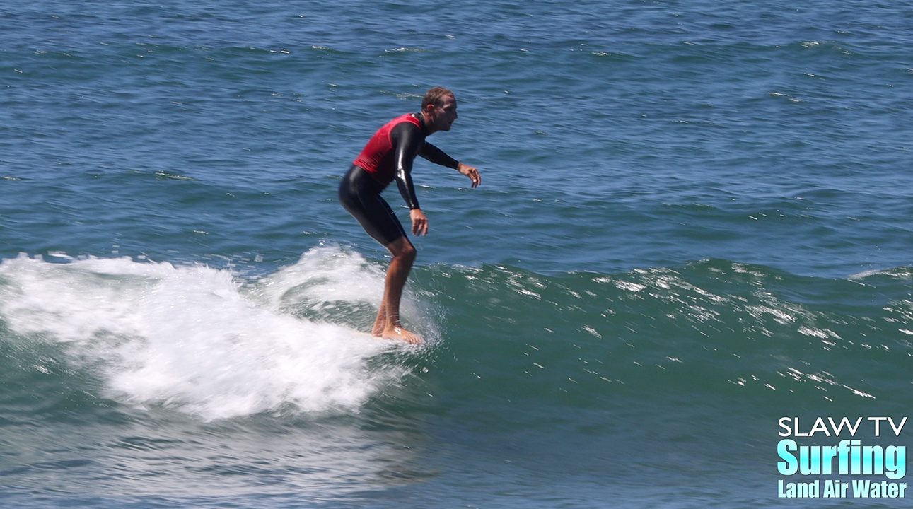 richie cravey surfing in jen smith aloha longboarding surf contest at tourmaline beach in san diego