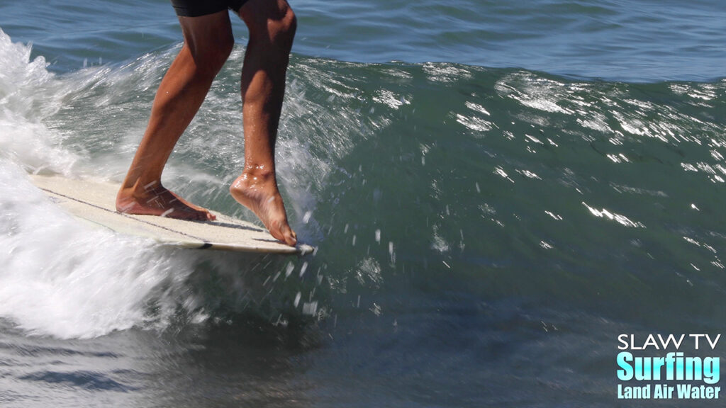 richie cravey surfing in jen smith aloha longboarding surf contest at tourmaline beach in san diego