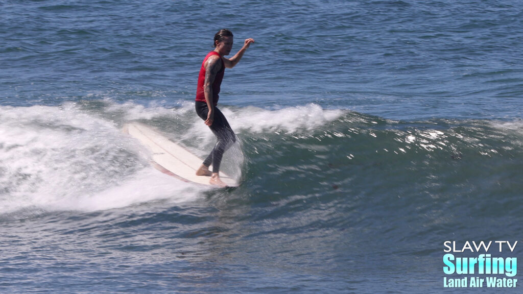 summer romero surfing highlights from jen smith aloha longboarding contest at tourmaline beach in san diego