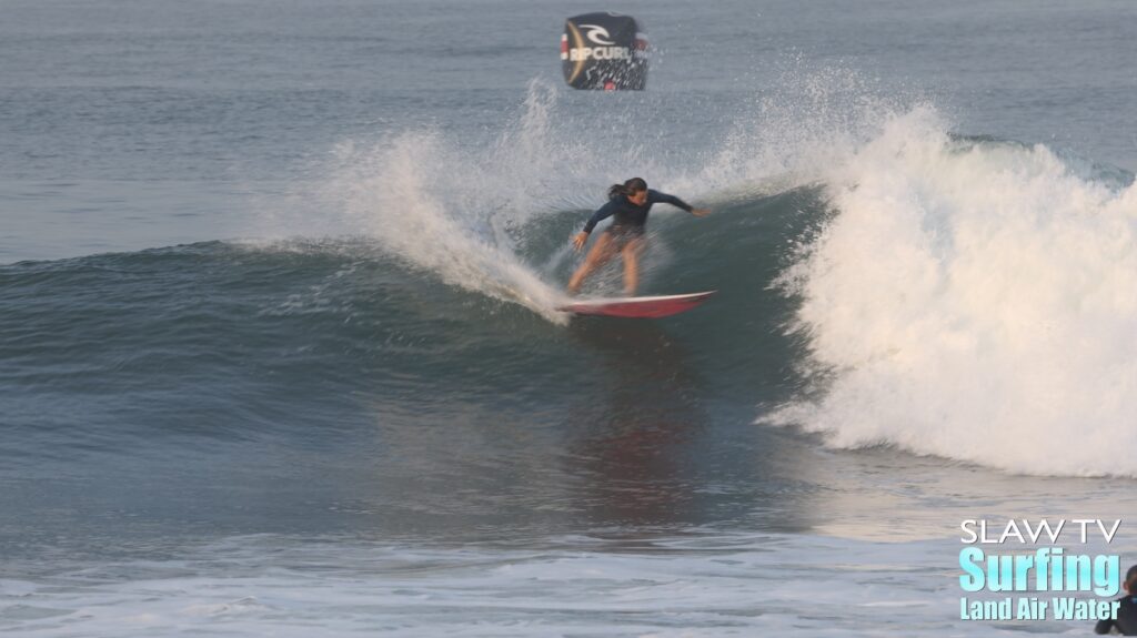 johanne defay surfing highlights from 2022 wsl rip curl pro finals at lowers trestles