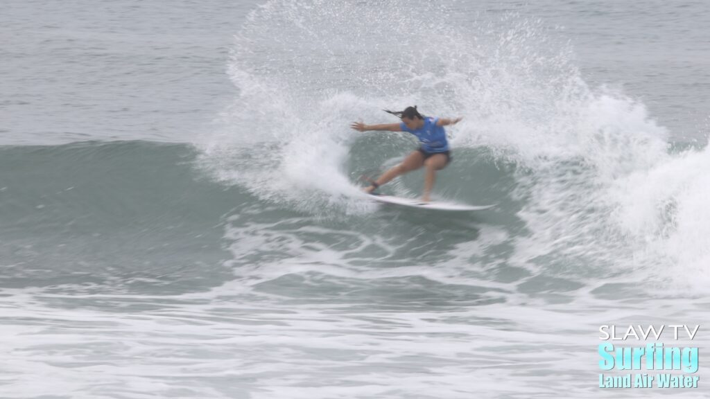 johanne defay surfing highlights from 2022 wsl rip curl pro finals at lowers trestles