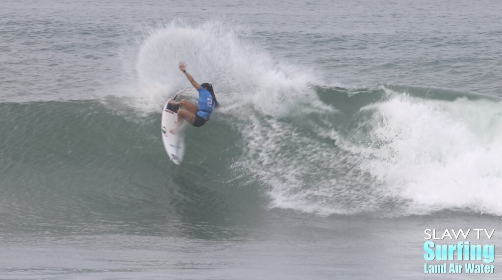 johanne defay surfing highlights from 2022 wsl rip curl pro finals at lowers trestles