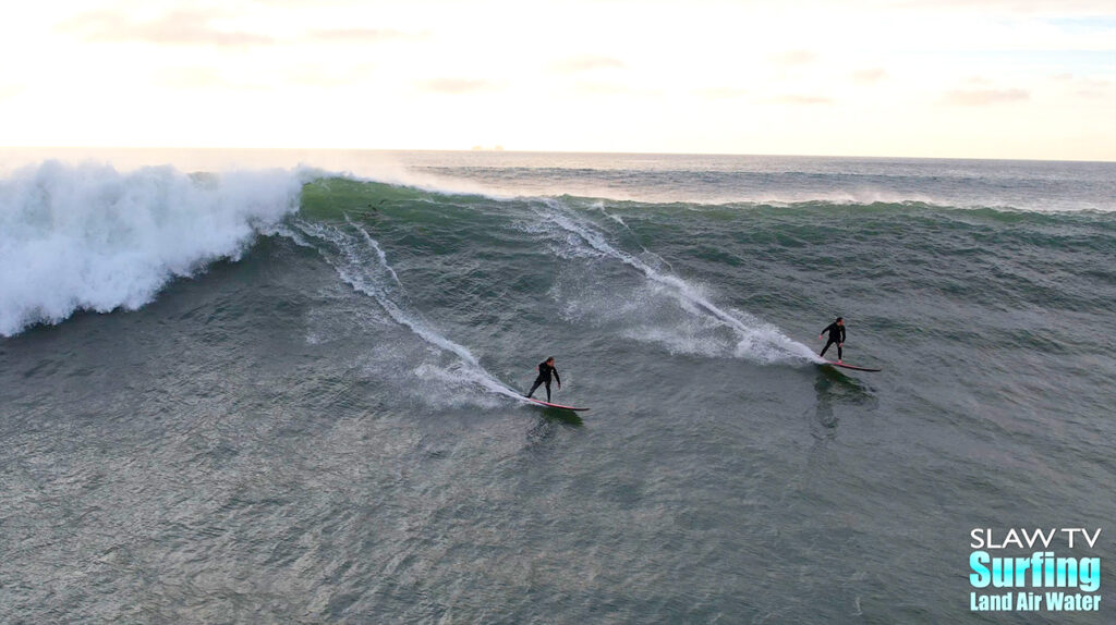 surfing photos and videos of big waves in San Diego 01-13-2023