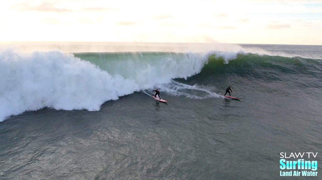 surfing photos and videos of big waves in San Diego 01-13-2023