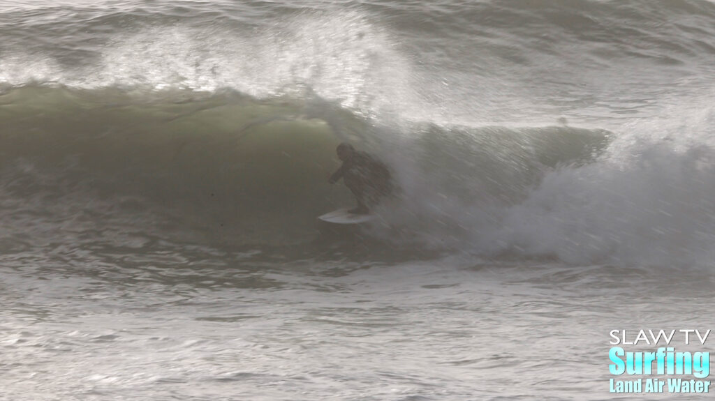 california surfing photos and videos at rare barreling sandbar on 01-06-2023