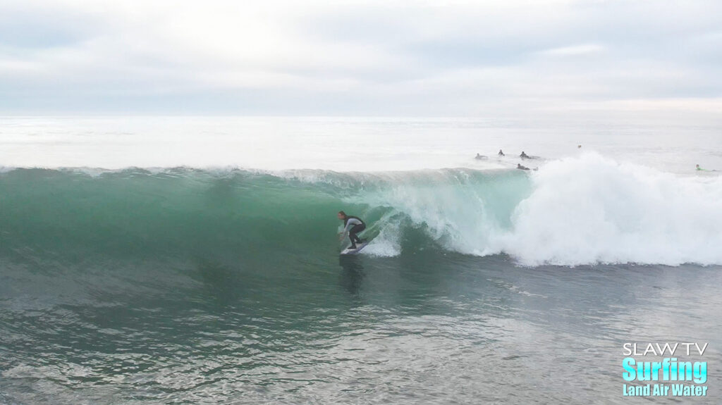 zeke surfing rare san diego reef on 01-07-2023