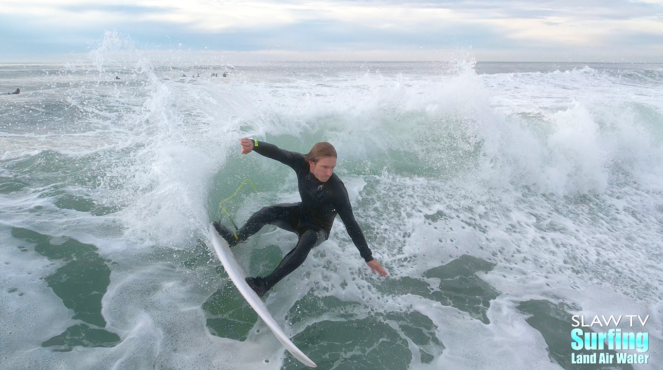 skip mccullough surfing rare san diego reef on 01-07-2023