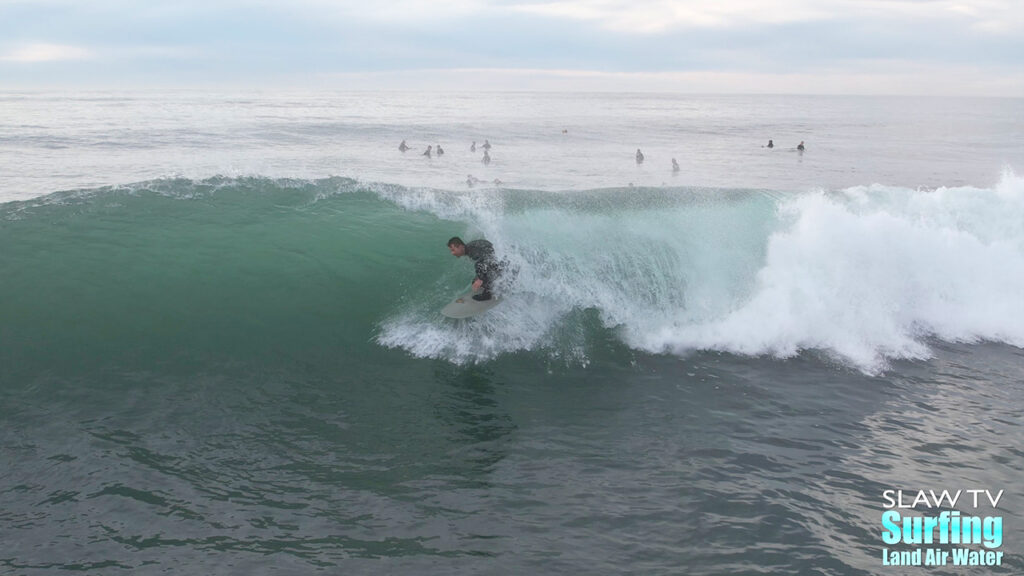 surfing rare san diego reef on 01-07-2023