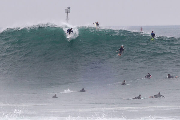 the wedge newport beach surfing photos and videos with biggest waves on 05-18-2023