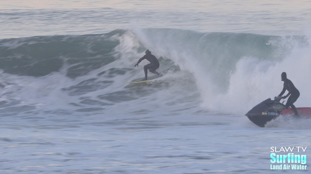 baja mexico surfing photos and video in barreling waves with jet ski step offs