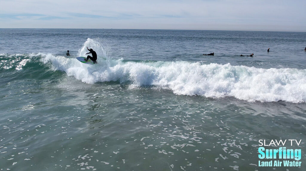 peter cuffaro surfing photos and videos in san diego at local beach break