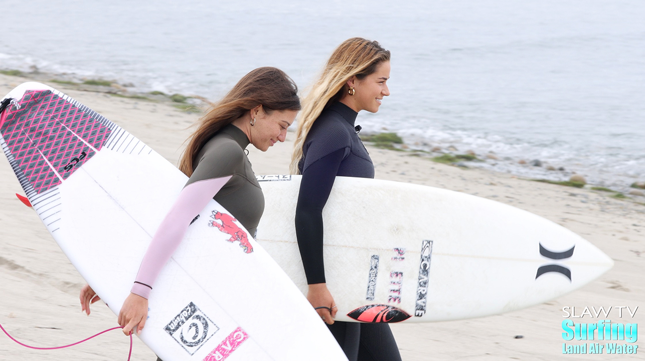 coral schuster and molly tuschen surfing photos and videos at lowers trestles beach