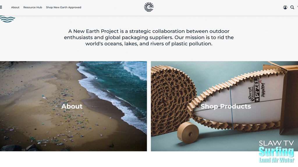 a new earth project surfing industry eco packaging