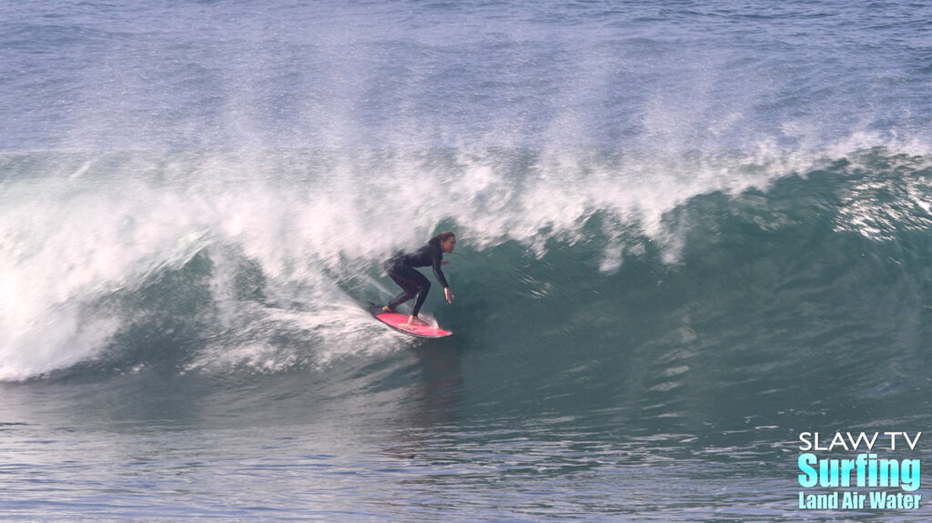 alyssa spencer surfing barreling la jolla reefs with photo and video highlights