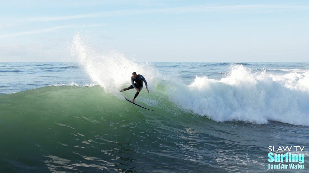 daniel anthony surfing videos and photos at a San Diego reef break