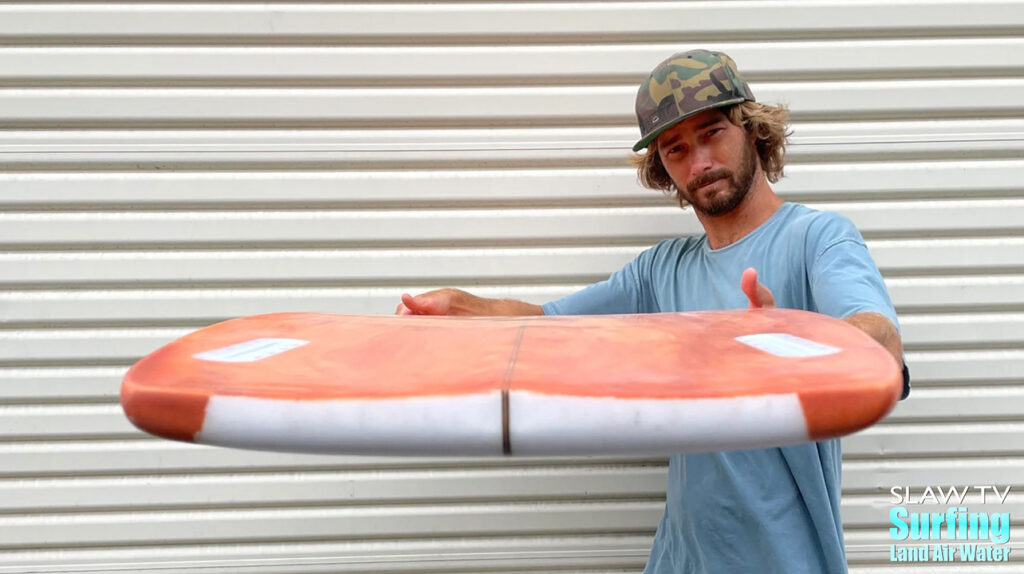 lost ark surfboards wood chip model by shaper noah thornton