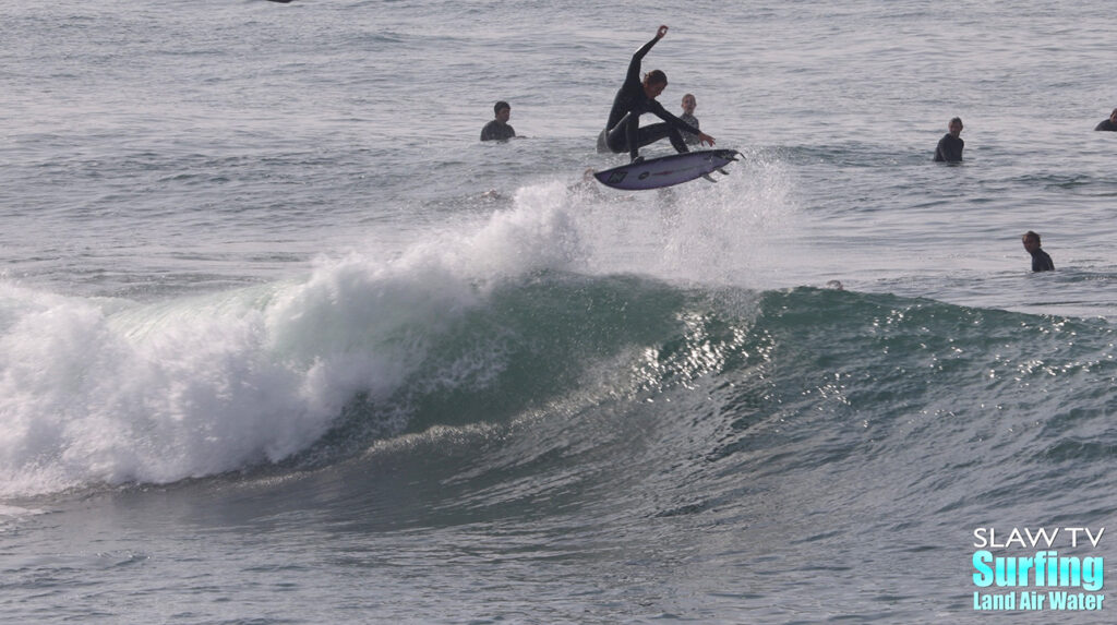 max beach surfing at la jolla reefs with video and photos