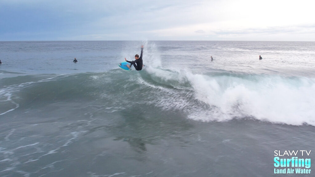 shane mcnulty surfing scripps pier in la jolla with photo and video highlights