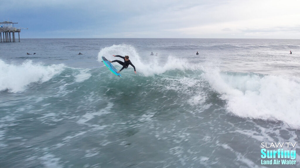 shane mcnulty surfing scripps pier in la jolla with photo and video highlights