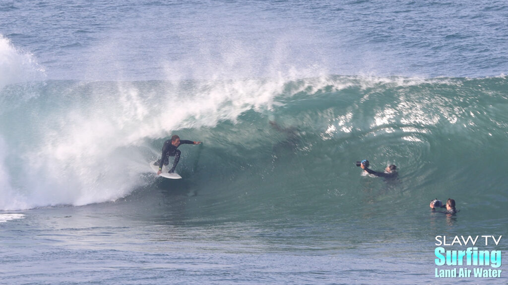 skip mccullough surfing barreling la jolla reefs with photo and video highlights