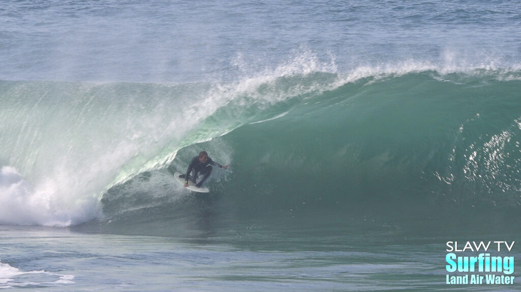 skip mccullough surfing barreling la jolla reefs with photo and video highlights