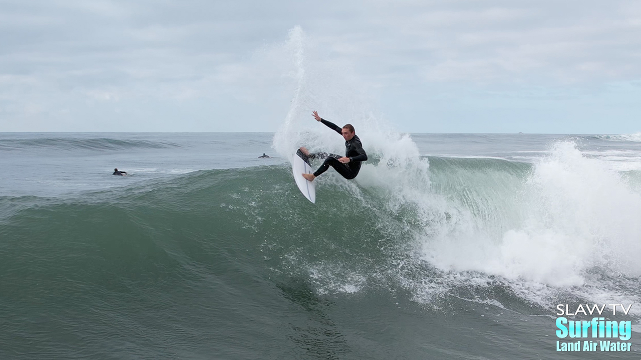 surfing videos and photos at a San Diego reef break