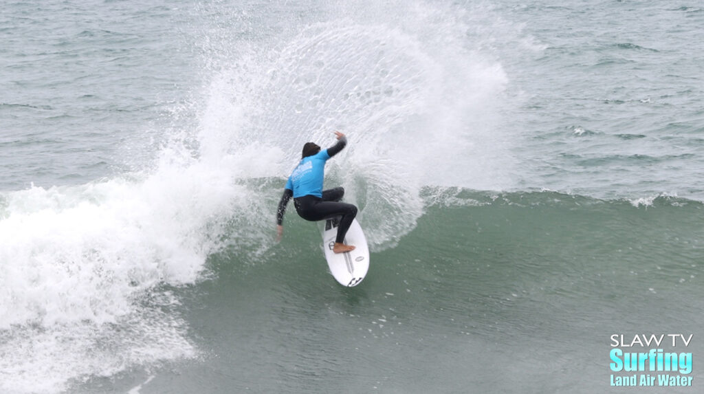 william heddleson surfing for space coast board riders at lowers trestles